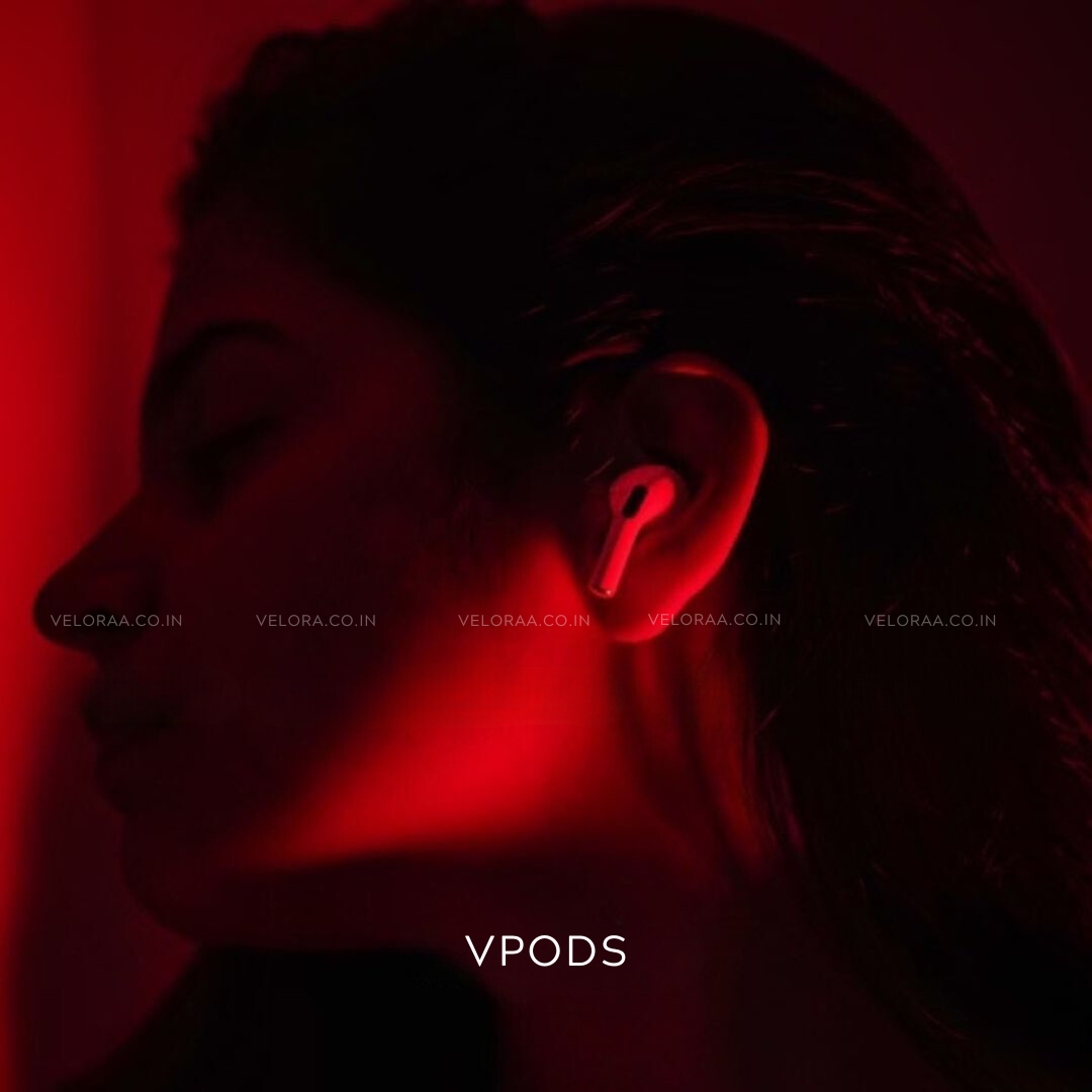 Vpods Pro 2nd Gen - USA Quality (ANC, PopUp Window, Working Serial Number, OG Box with MRP) 1-Yr Warranty & 15-Day Returns - Type C